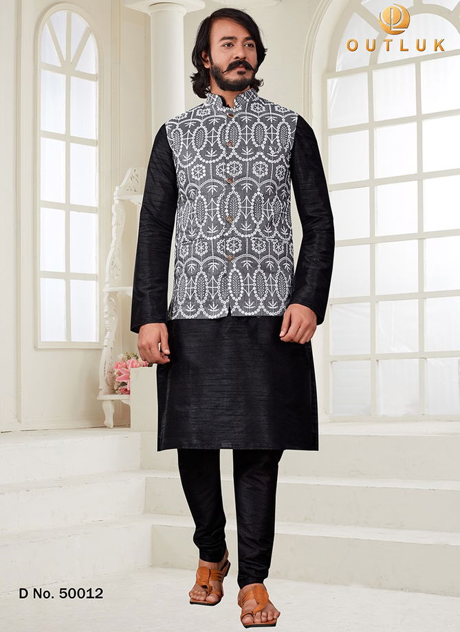 Outluk Vol 50 Festive Wear Wholesale Kurta Pajama With Jacket Collection